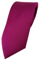 TigerTie Designer Krawatte in magenta einfarbig Uni - Tie Schlips